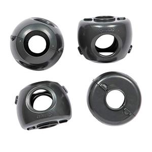 Safety 1st Parent Grip Door Knob Covers, Grey/Charcoal, 4 Count (Pack of 2)
