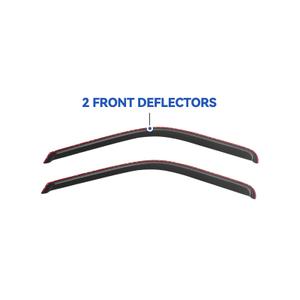Window Visors AEROGUYS Window Deflectors For Ford F250-F550 Super Duty 1999-2016 - 4pc Tape-On Rain Guards Rain Guards