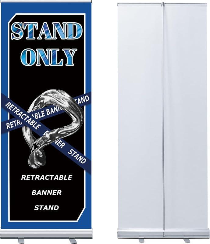 Retractable Roll up Banner Stand Aluminum Retractable Banner Sign Stand for Trade Show Exhibition Store Displays 2364 Inch (Stand Only)