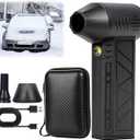 WasoKbok Snow Whiz Turbo Blower,Mini Turbo Snow Blower,Turbos Breeze Electric Blower with Led,Snowwhiz Turbos Blowers Hand Held for Car for Car,Home,Keyboard,Computer