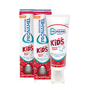 Sensodyne Pronamel Kids Toothpaste, Fluoride Anticavity Toothpaste, Cavity and Enamel Protection, for Ages 2+, Berry Twist Flavored, 4 oz (4 Pack)