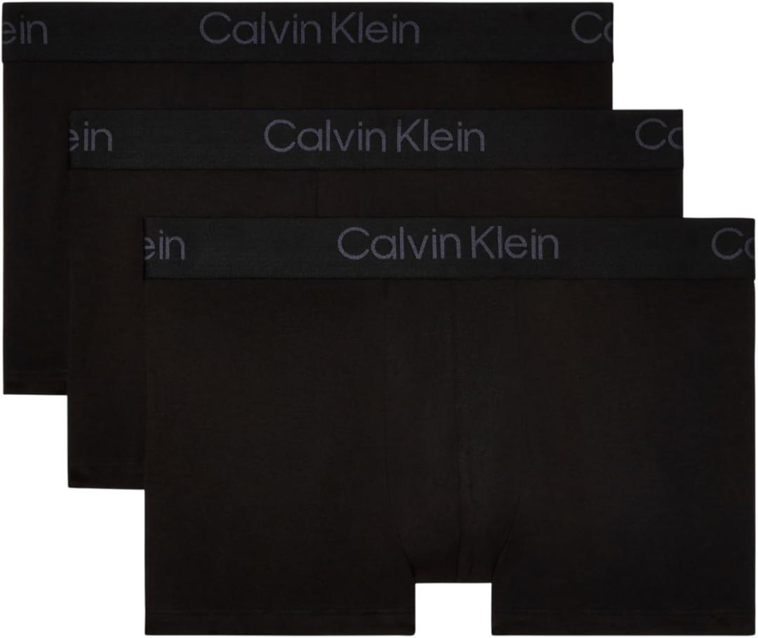 Calvin Klein mens Ultra Soft Modern Modal 3-pack Trunk (Small)