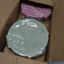 8 Pcs Round Glass Containers with Lids Airtight 4 Cup Glass Storage Containers Set Meal Prep Containers for Soup Leftover Microwave, Dishwasher, and Freezer Safe(4 Sets (White)