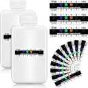 Patelai 12 Pcs Urine Test Complete Kit Include 2 Portable Travel Bottles, 10 Adhesive Temperature Test Strips Human Urine Practice Kit for Synthetic Fake Pee(Classic Style)