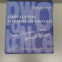 Pawotence Lash Clusters Kit Individual Lashes Extension Kit DIY 280pcs 9-16mm Cluster Eyelash Extension Kit with Lash Bond and Seal, Lash Tweezers for Self Use