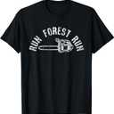 Lumberjack Chainsaw Chop Wood Gift T-Shirt, Size: XL