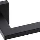 Miyili Bath Towel Bar 24-Inch Stainless Steel Towel Holder Modern Bathroom Accessories Wall Mounted, Matte Black, A06B60A