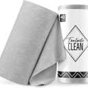 Fantasticlean Microfiber Cleaning Cloth Roll -40 Pack, Tear Away Microfiber Towels, 12" x 12", Reusable, Washable, Scratch Free, Ultra Absorbent Dish Rags for Car, Home, Garage or Shop (Grey)