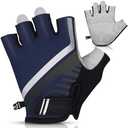 LEMEGO Bike Cycling Gloves - Men & Women, Anti-Slip, Shock-Absorbing Mountain Bike Gloves with Breathable Fabric & Reflective Strips,M