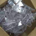 JSP Manufacturing 100 Pack Recycled Clear V2-Mini Roof Guard Snow and Ice Guard Prevent Sliding Ice Snow Stop Buildup Plastic