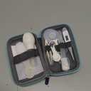 Baby Grooming Kit, Infant Safety Care Set with Hair Brush Comb Nail Clipper Nasal Aspirator,Baby Essentials Kit for Newborn Girls Boys (Grey White)