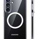 TORRAS Magnetic Shockproof for Samsung Galaxy S26 Case, [Non-Yellowing] [Fit for MagSafe] [12FT Military-Grade Protection] Transparent Protective Slim Case for Samsung Galaxy S26 Case, Diamond Clear