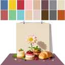 8PCS 16Patterns Product Photography Backdrops: Flat Lay Seamless 34x23in Macaron Paper Props - Tabletop Photo Backdrop Shoot for Jewelry Cosmetics Food, Large