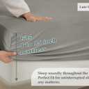 Twin Size Fitted Sheet - Stretchable Jersey Knit Fabric - Snug Fit Up to 15" Deep Pocket Fitted Bottom Sheet - 100% Polyester, Ideal for Relaxing Sleep - Machine Washable, Anti Pilling - London Fog