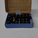 Set of 24, 14x2.0mm 13/16 Hex OEM Factory Style Large Acorn Seat Lug Nuts for 2001-2014 F150 Expedition Navigator Factory Wheels Large Acorn Seat, Black