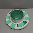 Potaroma Dog Puzzle Toy 2 Levels, Slow Feeder, Pup Food Treat Feeding Dispenser for IQ Training and Entertainment for All Breeds (Green White)