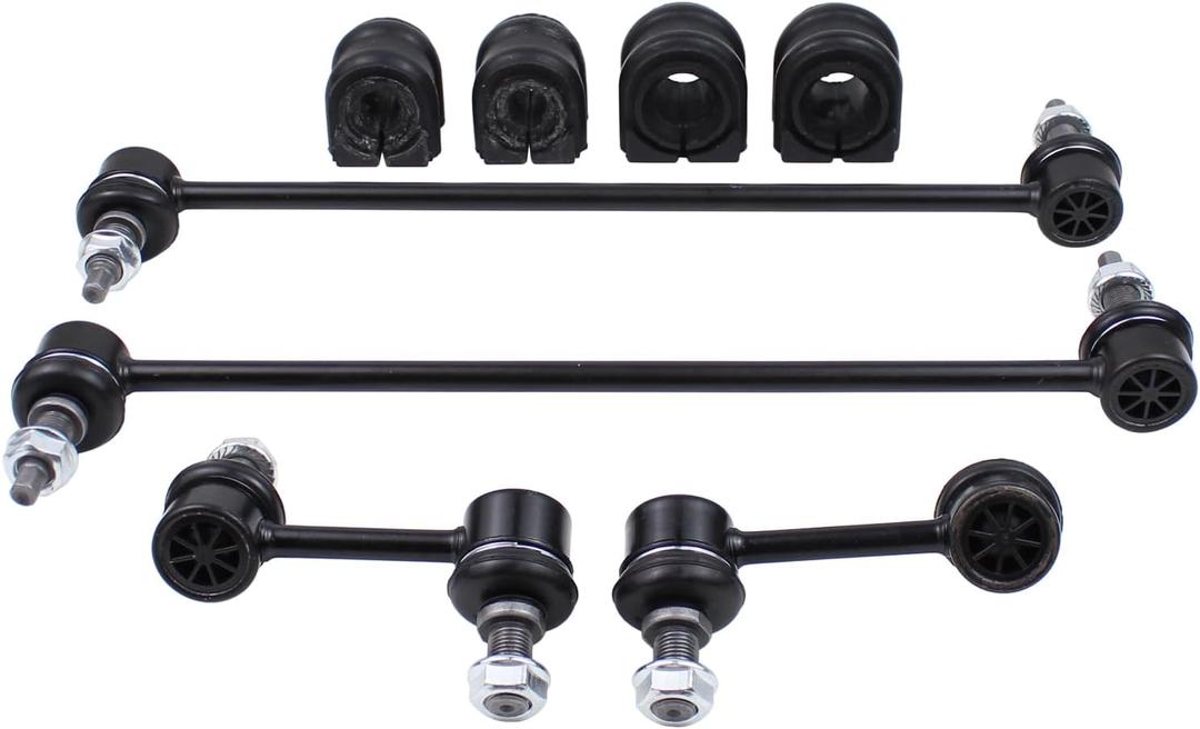 Front and Rear Sway Bar Links with Bushings for Hyundai Santa Fe & SantaFe Sport FWD 2013-18, Santa Fe XL FWD 2013-19, Kia Sorento 2014-15