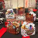 20Pcs Casino-Themed Disposable Paper Food Trays Chips Candy Hot Dogs Popcorn Snack Bowls Las Vegas Birthday Party Supplies
