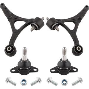 BOXI (Set of 4) Front Lower Suspension Control Arms and Ball Joints Assembly Fit for Volvo XC90 2003 2004 2005 2006 2007 2008 2009 2010 2011 2012 2013 2014 | Replaces K640447 K640446 K500153