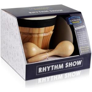 LOOIKOOS Toddler Musical Instruments for Kids Ages 5-9 Montessori Toys for Toddlers 3-5 Wooden Percussion Instruments Drum set for Kids Gifts