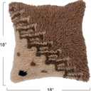 New Zealand Wool Tufted Pillow with Geometric Design