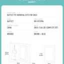 Baffect Dog Memorial Gifts For Loss Of Pet, Dog Passing Away Gifts Include Rotating Wooden Pet Memorial Frame For 4x6 Photo, Glitter Acrylic Pendants & Cat Hair Collector