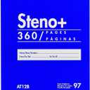 Blueline high-capacity steno pad, medium/college rule, blue cover, 180 white 6 x 9 sheets