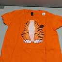 Tiger Shirt Men Women Kids Tiger Costume T-Shirt (Orange, S)