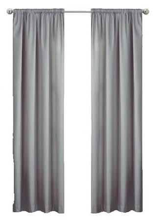 Ivilon Drapery Treatment Window Curtain Rod - Square Design 1 1/8 Rod. 48 to 86 Inch. Satin Nickel