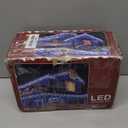 1296 LED Outdoor Christmas Lights with 288 Drops, 131FT Christmas Fairy Lights with 8 Modes Timer, Twinkly Lights IP44 Waterproof for Eaves Yard Holiday Wedding Party Decor Blue & Cool White