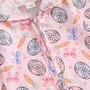 Newborn Baby Boy Easter Outfit Bunny Ear Hooded Long Sleeve Romper Jumpsuit Baby Girl Boy Spring Clothes (Pink, XS)