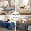 Bedsure Waterproof Couch Cover for Dogs Washable - Waterproof Blanket for Large Dogs Couch Sofa Bed Cozy, Lightweight Furniture Protector for Pet Cat Quick Drying, Sandy Tan, 52x82IN