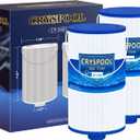 Cryspool 2402 Filter Compatible with Watkins 303279(not 303263), FC-2402, Free Flow and Lifesmart Hot Tub Filter, 1 1/2" Finer Thread Spa Filter Cartridge, 2 Pack
