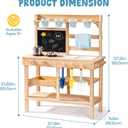ROBUD Mud Kitchen for Kids Outdoor, Wooden Outdoor Play Kitchen, Kids Mud Kitchen with Removable Sink & Faucet, Outdoor Toys for Children Ages 3+ Years, WG429