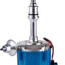 MAS HEI Distributor with 65K Volt Coil 1030213 PE330U Compatible with SBF Ford E-100 Econoline 1975-1982 F-150 3.6L 4.3L 4.7L 5.0L V8 Replacement for Small Block 221 260 289 302 Blue Cap