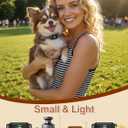 Small Shock Collar for Small & Medium Dogs 5-100lbs, Dog Training Collar with Remote, Waterproof, Rechargeable, 1300ft Range, Collar with Beep, Vibration, Safe Shock