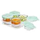 OXO Tot Glass Baby Blocks Food Storage Containers (4 oz) - Opal