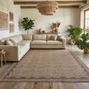 Garvee Large Washable Rug 9x12 Modern Living Room Rug Non Slip Coffee