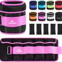 Adjustable Ankle Weights 1-3/4/5/6/8/10/12/15/20 LBS Pair with Removable Weight for Jogging, Gymnastics, Aerobics, Physical Therapy (Purple)
