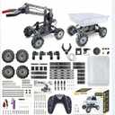 Robotic Arm Kit, STEM Toys for Boys Age 8-12, 3 in1 Electronic Robotic Arm/Transporter for Boys & Girls to Learn Programming/Technology, STEM Building Toys for Beginners, Xmas Birthday Gift.