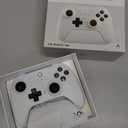 8Bitdo Ultimate 2 Wireless Gaming Controller with TMR Joysticks, Switchable Hall Effect/Tactile Triggers, 8Speed Wireless Tech, Charging Dock, RGB Fire Ring for PC & Android - White
