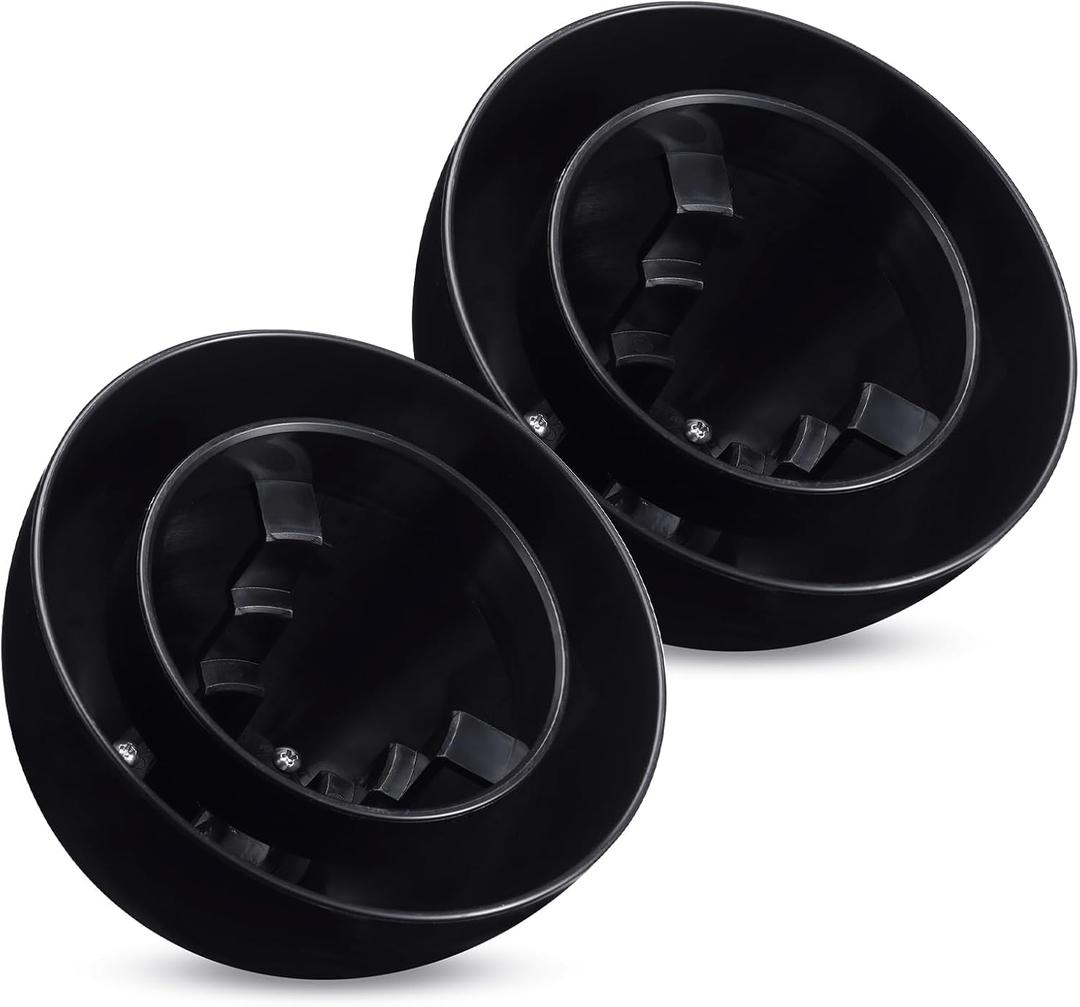 2pack PVC Furnace Flue Pipe Vent Cap for 1.5" 2" 3" Pipe Hemispherical Flue Roof Vent Cap Keep Small Animals Out of Exterior Exhaust Cover (Black)