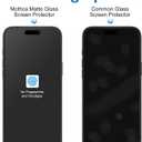Mothca 2 Pack Matte Glass Screen Protector for iPhone 17 Pro Max[6.9 inch] + 2 Pack Camera Lens Protector, Anti-Glare & Anti-Fingerprint (Not Privacy) Tempered Glass, Bubble Free, Smooth as Silk