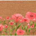 Funny Welcome Front Porch Patio Decor Mat for The Entrance Way Outdoor Personalized Rug with Heavy-Duty Non Slip Outdoor Coconut Coir Doormat 23.6 x 15.7inch (Watercolor Wildflowers)