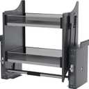 22-35.8 Inch Pull Down Shelf for Kitchen Upper Cabinet, 2-Tier Pull Down Cabinet Organizer, 22-24 Inch, Black