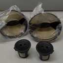 Reusable Coffee Pods compatible with the 3-hole Ninja CPF301 Coffee Maker, 3 Pack Reusable K Cups Pods and 2 Pack Reusable Filters not for Ninja CFP101 & Ninja PB051