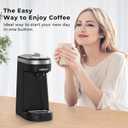 CHULUX Single Serve Coffee Maker for K Capsule, Mini Single One Cup Coffee Machine, Perfect for Small Space, Black