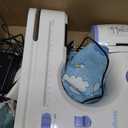 Portable Sewing Machine, Lncludes Beginner Basic Sewing Machine Kit, 12 Stitch Patterns Built-In, Versatile 2-Speed Foot Pedal, Great for Beginners, Adults, Home Use - Blue and White