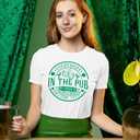 St. Patrick Day Shirt Women: Irish Shamrock T Shirt Patrick Clover Shirts Green Graphic Tees Funny Sayings Tops