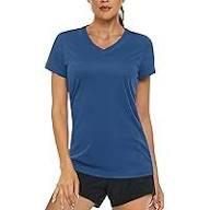 Women's Sun Shirts UPF 50+ UV Protection Short Sleeve Rash Guard Quick Dry Lightweight Top T-Shirts Swim Shirts, Size M
